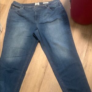Just My Size Blue Straight Leg Jeans
